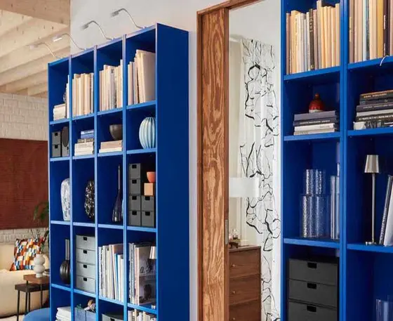 IKEA's BILLY Bookcase Gets a Stunning Electric Blue Makeover