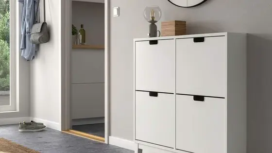 Transform Your Entryway with This Narrow Cabinet for Shoe Storage