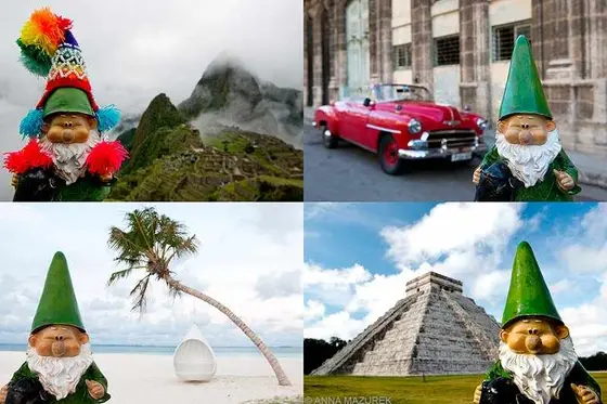 Discover Alfred: The Adventurous Gnome Traveling the World
