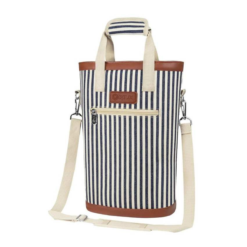 Opux Two Bottle Wine Bag Carrier Tote at Amazon