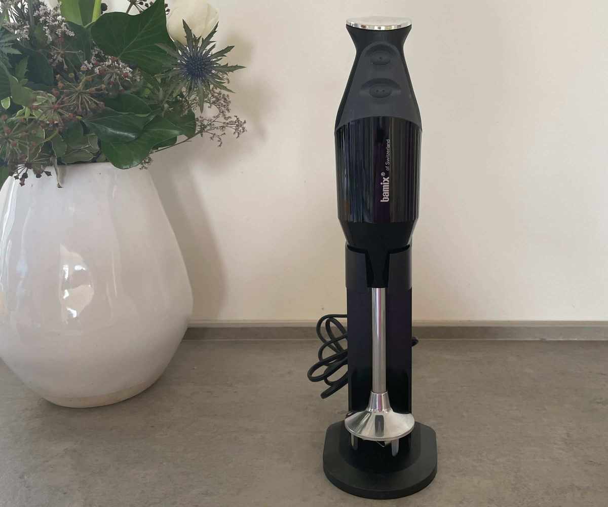 Bamix immersion blender in the Bamix immersion blender stand