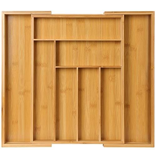 Bamboo cutlery organizer