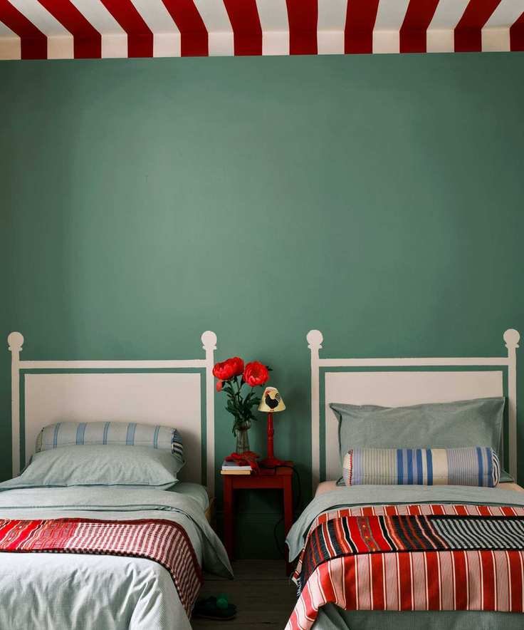 Child's room with twin beds