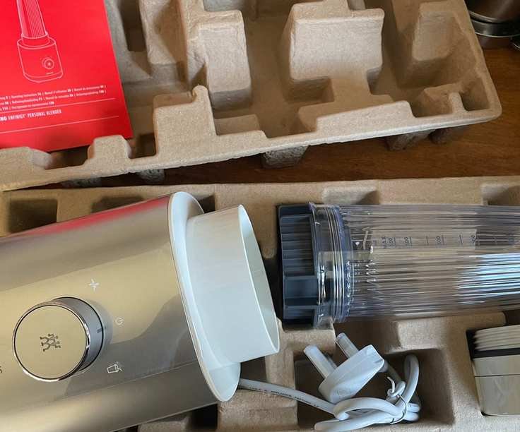 Zwilling Enfinigy Personal Blender in my kitchen