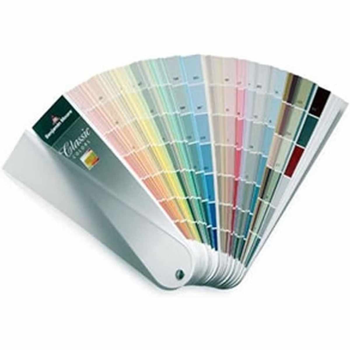 Benjamin Moore paint color swatch fan deck