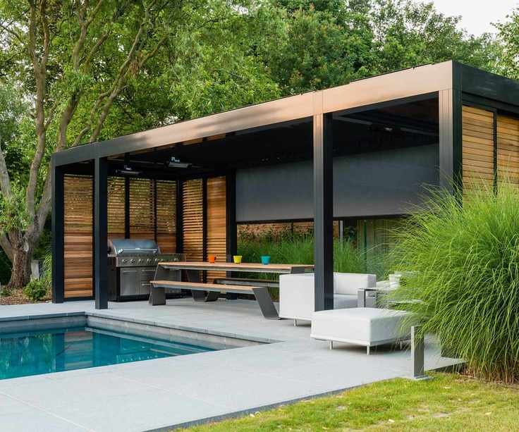 pergola from Garden House Design near pool