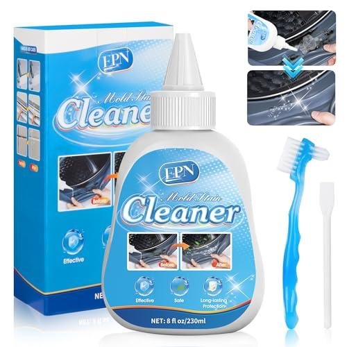 Epn Mold Remover Gel, 8 Fl Oz Effective Household Washing Machine Cleaner for Household Shower, Kitchen Sinks, Walls, Tiles, Grout, Bathrooms, Washing Machine and Refrigerator Strips