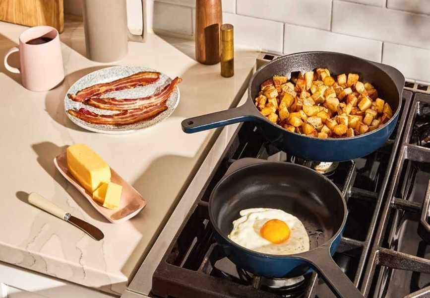 Caraway 8" Enameled Cast Iron Mini Skillet: Perfect for Cookies Yet Not Without Issues