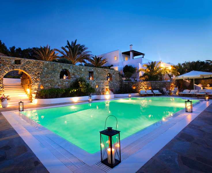 pool lighting ideas using lanterns and candles