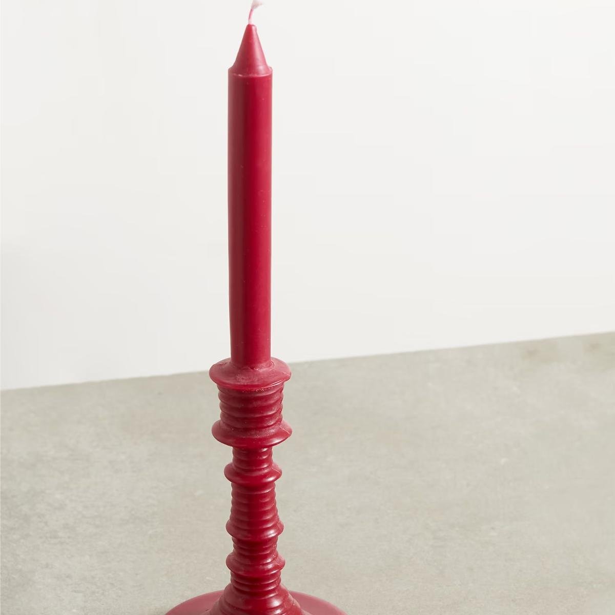 Loewe Beetroot taper Candle