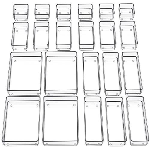 Clear plastic storage containers