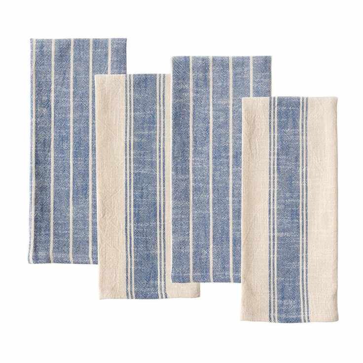Wayfair, Birch Lane™ Damali 4 Piece Slubbed Tea Towel Set & Reviews | Wayfair
