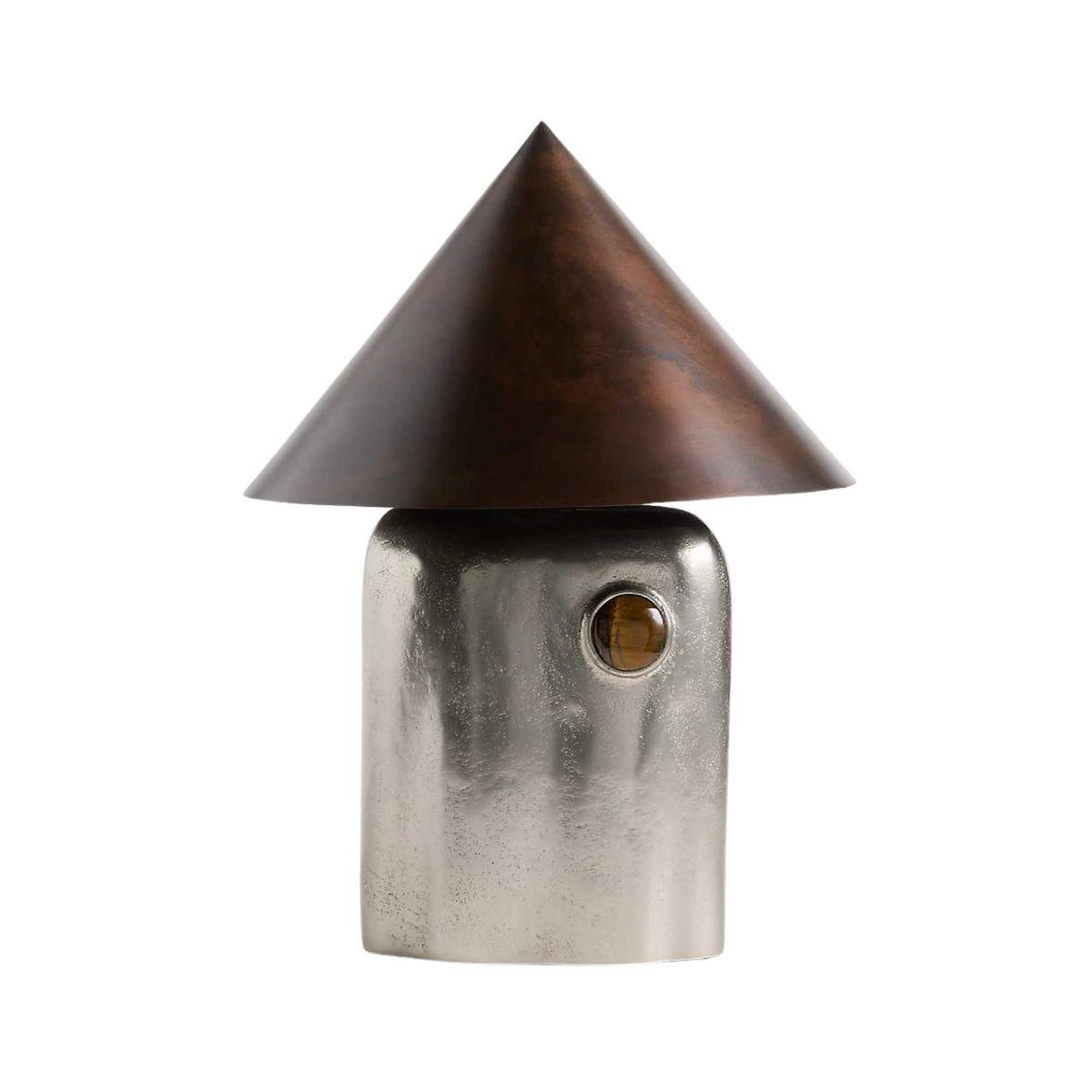 a cone shaped lamp