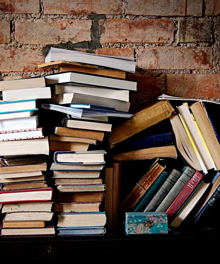 Piles of books