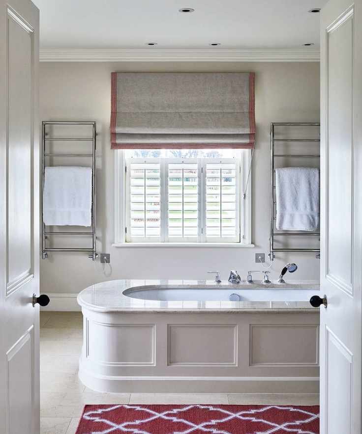 Gray bathroom ideas and pink and grey furnishings