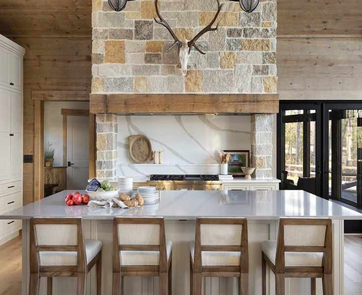 kitchen in a cabin