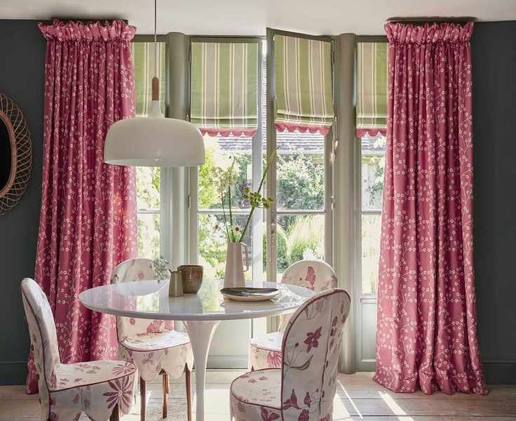 Elegant room with long drapes