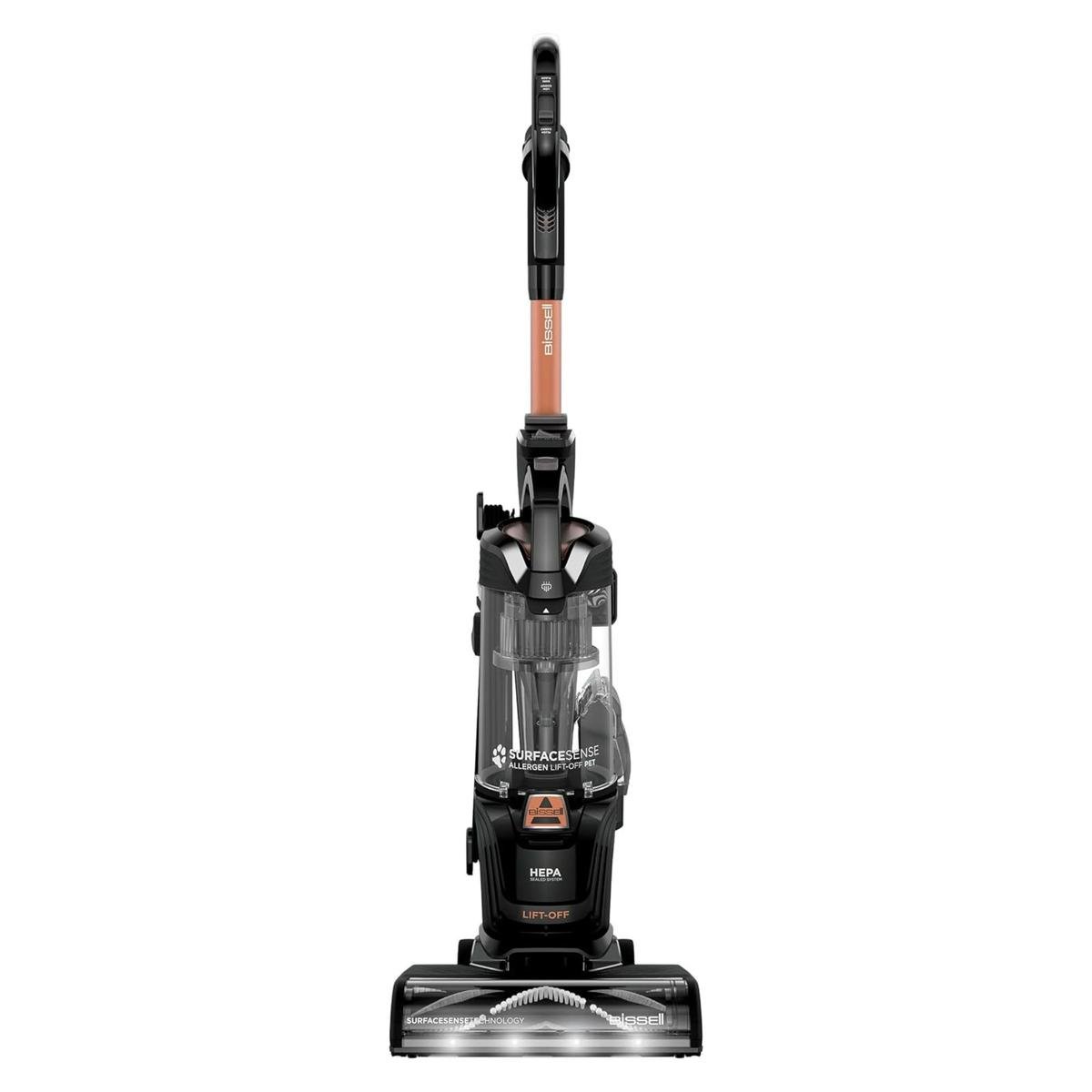 Bissell SurfaceSense Allergen Pet Lift-Off Upright Vacuum against white background