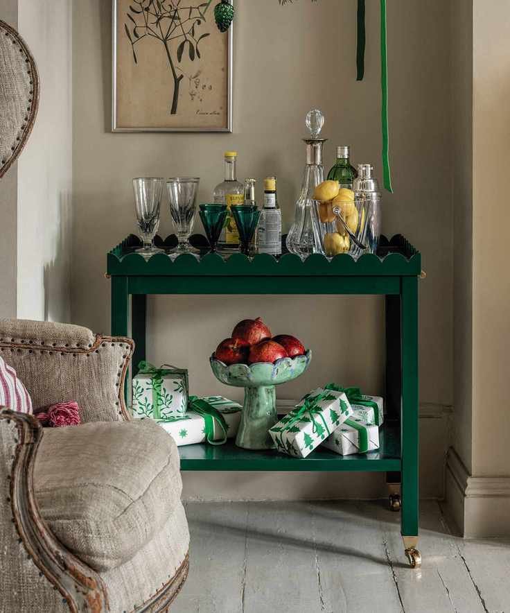 Bar cart ideas for the festive season