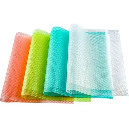 8pcs Refrigerator Liners Mats, 12 X 17.7' Fridge Shelf Liner Washable Waterproof