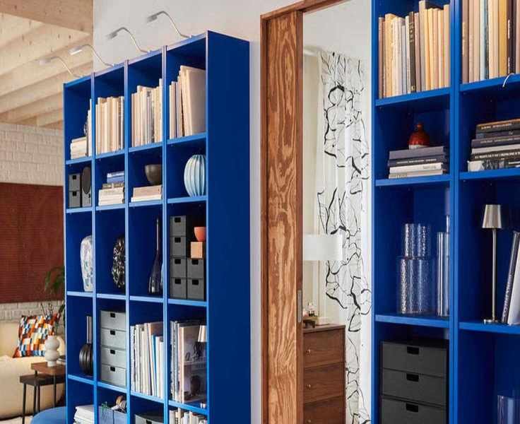 IKEA's BILLY Bookcase Gets a Stunning Electric Blue Makeover