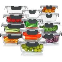 KOMUEE 24 Pieces Glass Food Storage Containers|$39.99, $29.98 at Amazon