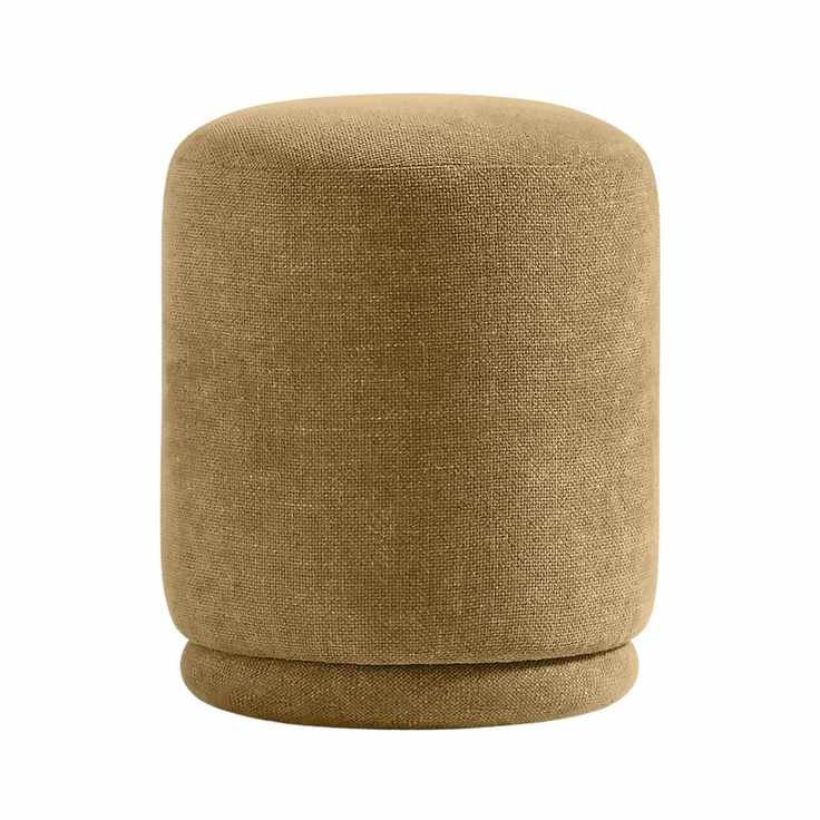 ochre colored ottoman