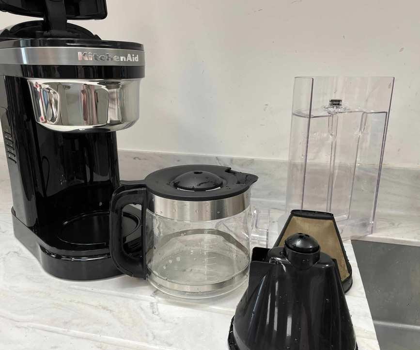 KitchenAid Drip Coffee Maker drying up after being washed