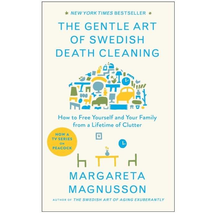 a stock photo of the front cover of The Gentle Art of Swedish Death Cleaning by Margareta Magnusson
