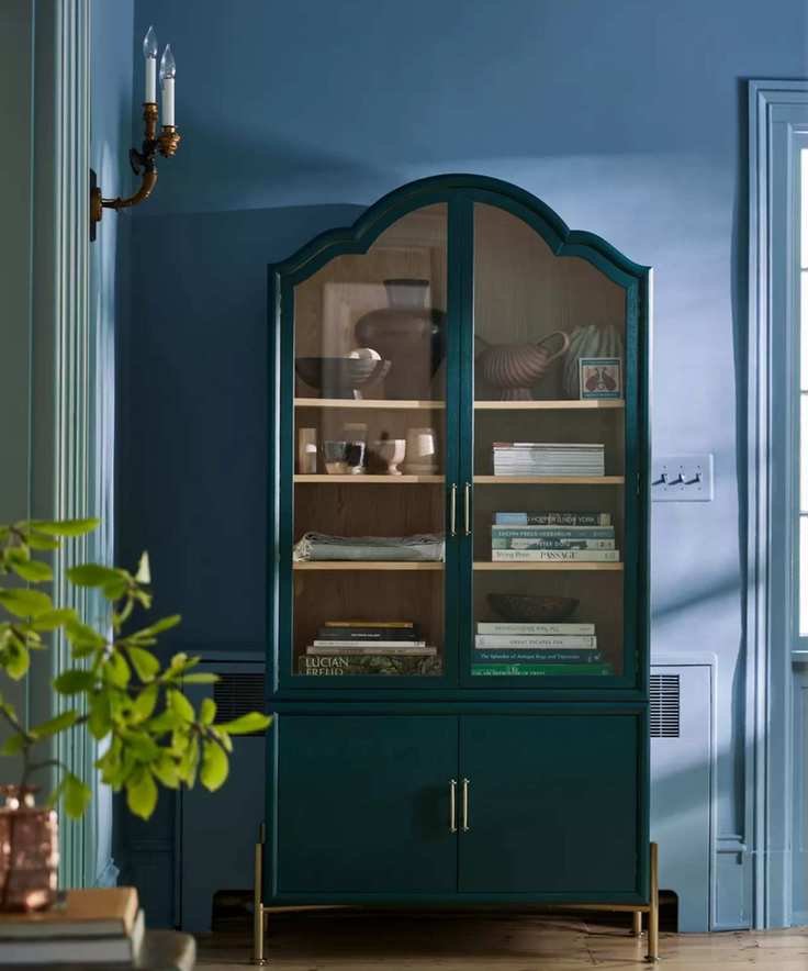 Teal hutch
