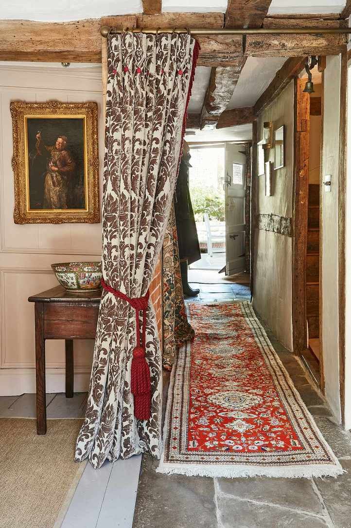 Cottage hallway ideas old flagstone passageway in an Elizabethan house