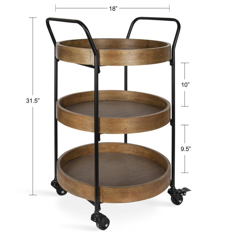 The Twillery Co.&amp;reg; Rayle Bar Cart &amp;amp; Reviews | Wayfair