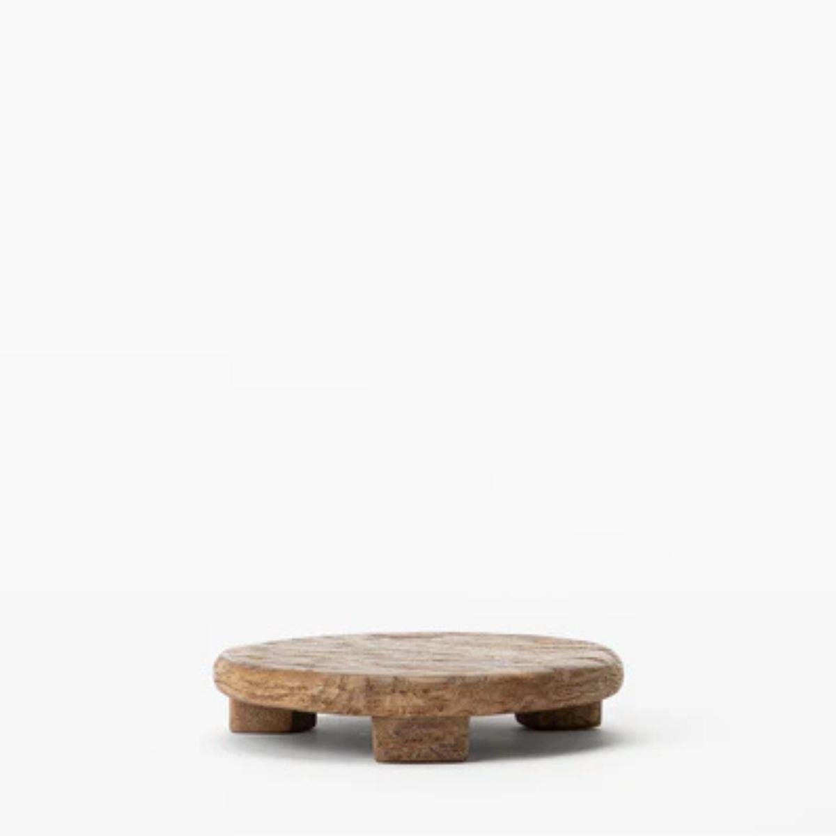 Mango Wood Carved Pedestal