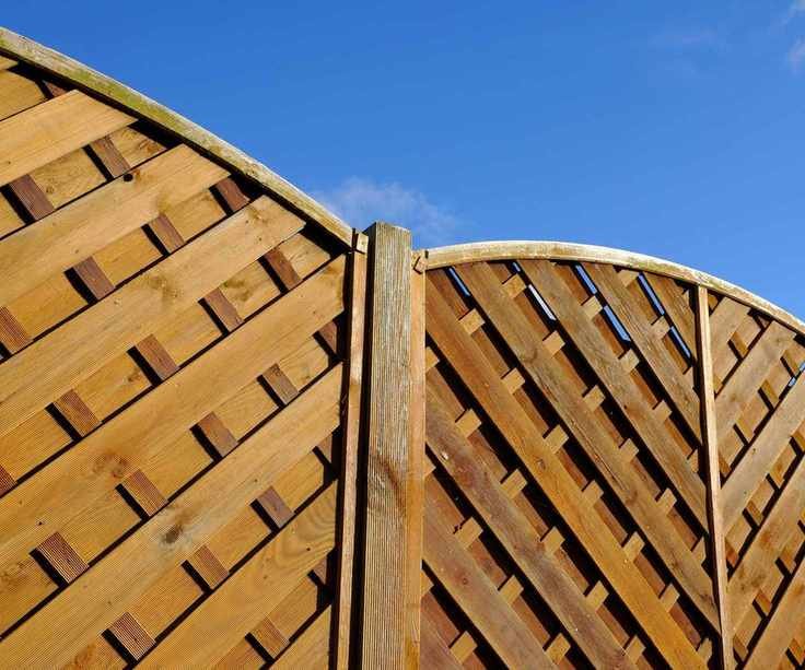 wooden garden fence