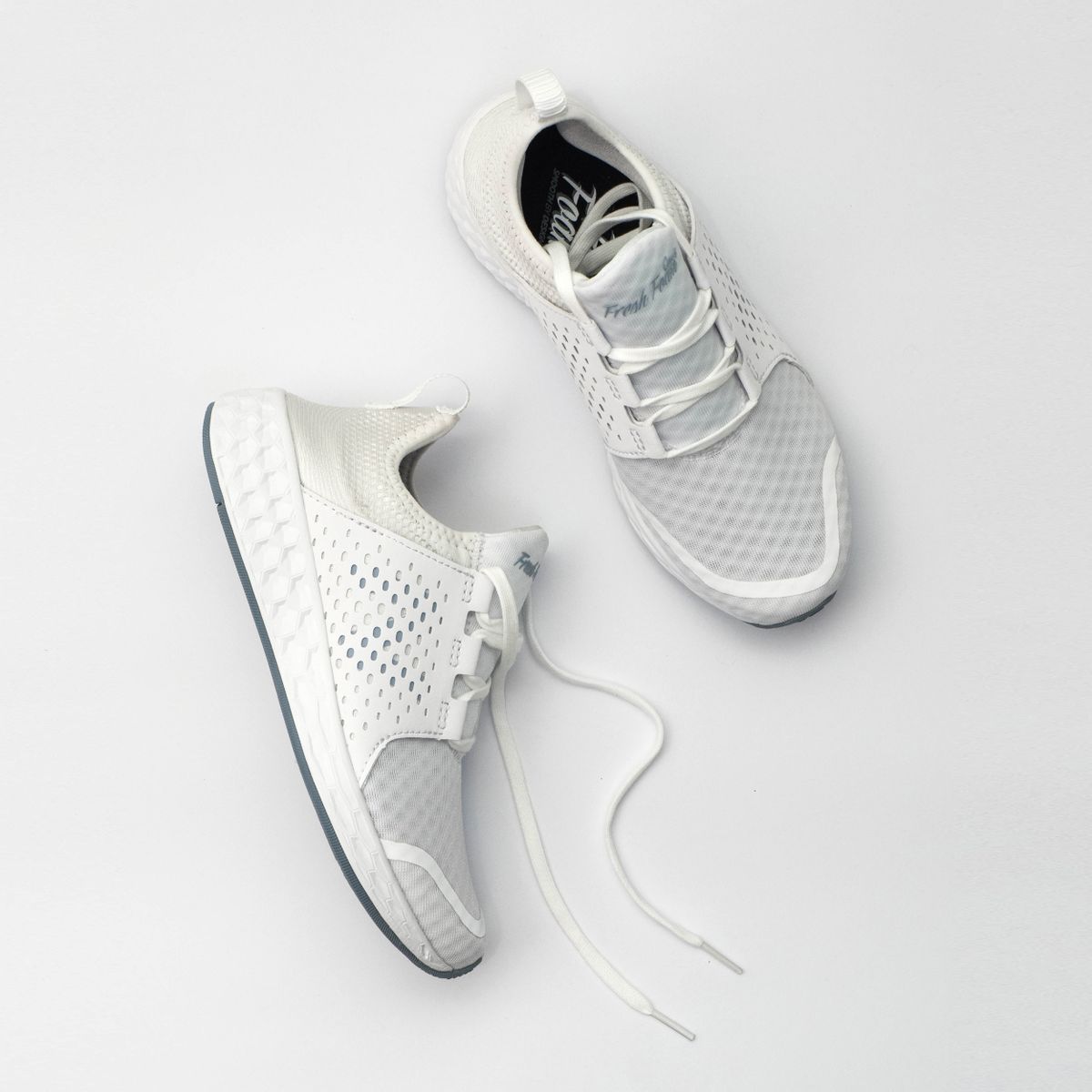 New Balance Fresh Foam white running shoes