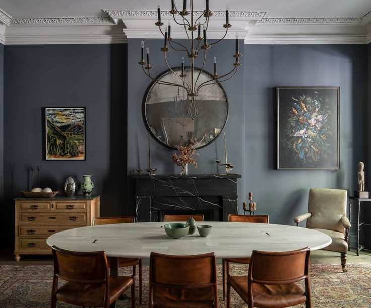 Dark living room scheme