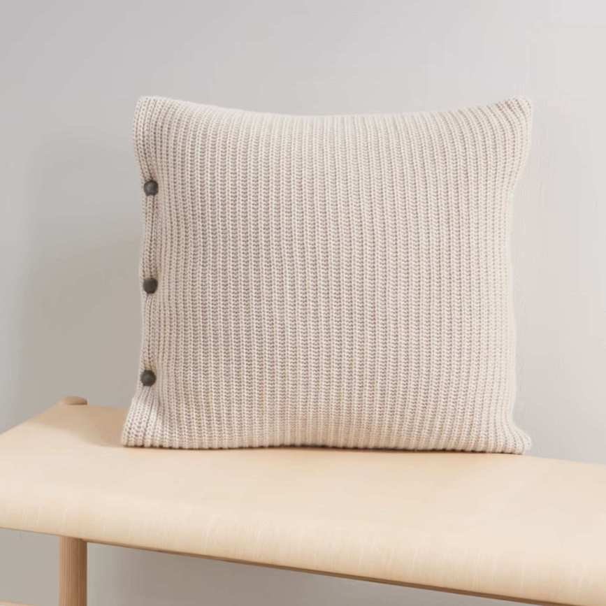 Brunello Cucinelli Ribbed Cashmere Cushion