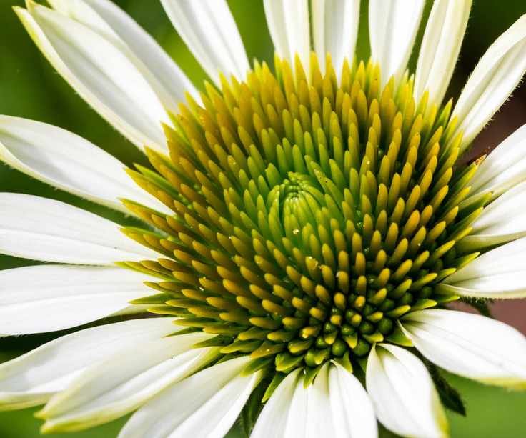 butterfly garden Echinacea purpurea 'Fragrant Angel' blooming in summer display