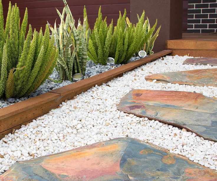 modern front yard path