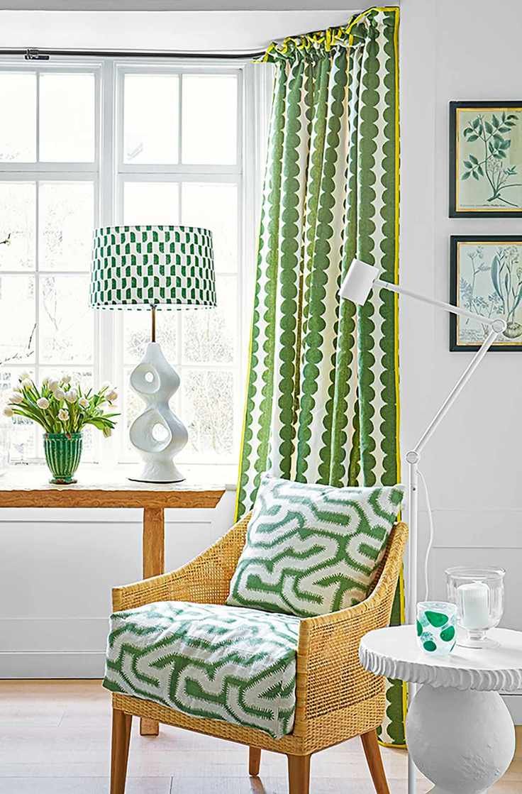 Living room with an occasional chair in Rapture &amp;amp; Wright fabric