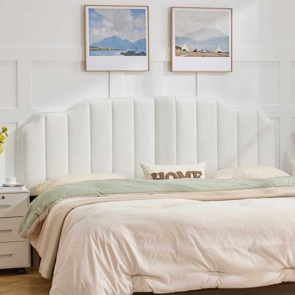 Winston Porter Vertical Channel Tufting Upholstered Headboard