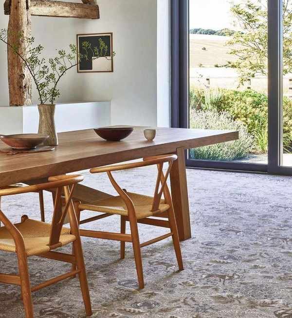 Dining room with stylish decor