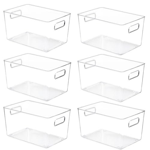 clear plastic storage bins