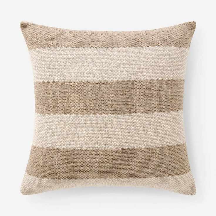Ashby woven striped indoor / outdoor cushion