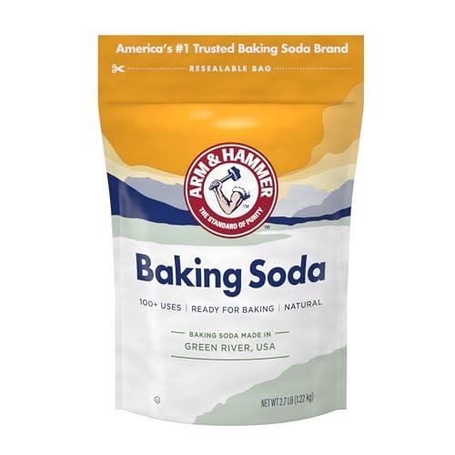 Arm &amp; Hammer Baking Soda Made in Usa, Ideal for Baking, Pure &amp; Natural, 2.7lb Bag