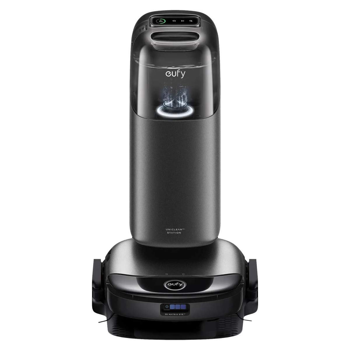 eufy S1 Pro Omni robot vacuum cleaner and mop against white background