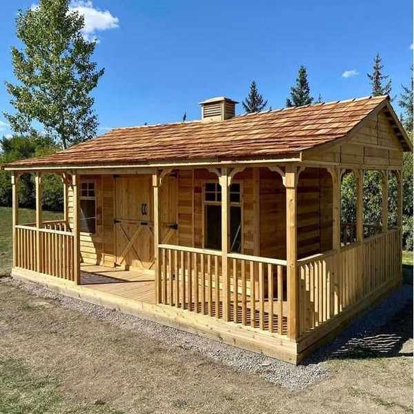 Cedarshed Farmhouse Western Red Cedar Wood Storage Shed | Wayfair